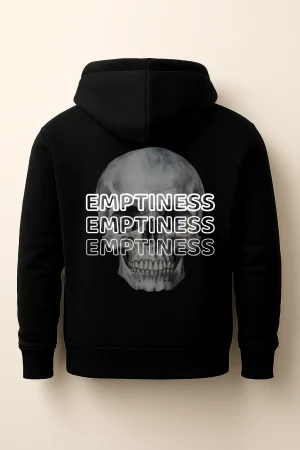 Printed Black Hoodie – EMPTINESS